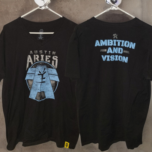 WWE / NXT - Austin Aries V-Neck OOP T-shirt - XL - Picture 1 of 1